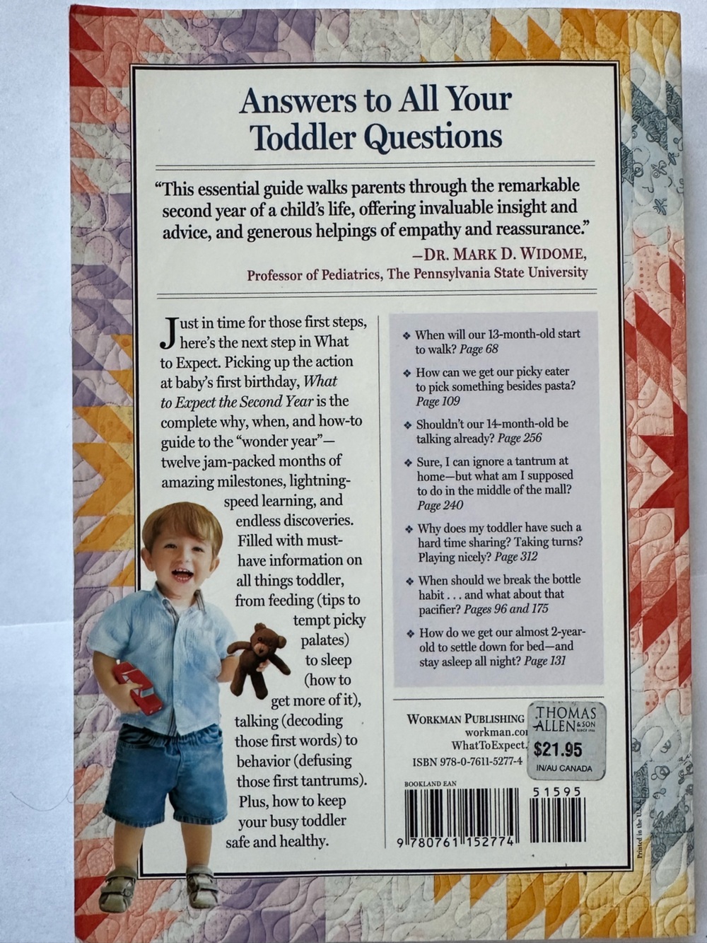 What to Expect the Second Year- 12-24 months - Parenting Book - Picture 2 of 2